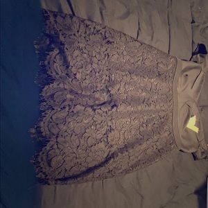 Charlotte Russe Black Lace off the shoulder dress